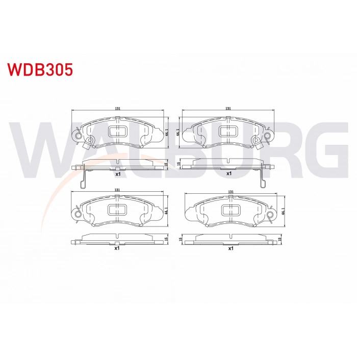FREN BALATA ON IKAZLI SUZUKI SWIFT II (EA,MA) 1.3i 1989-2004 / SWIFT II (EA,MA) 1.6i 1989-2004