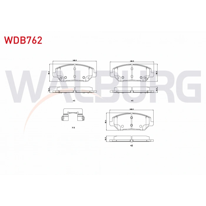 FREN BALATA ON IKAZLI TEL DELIKLI HYUNDAI I30 (PDE, PD) 1.6 CRDI 2016-/ I30 (PDE, PD) 1.4 MPI 2016- / KIA CEED 1.6 CRDI 2006-2012