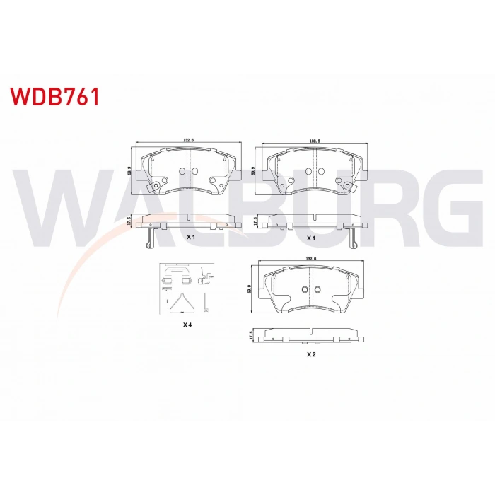 FREN BALATA ON IKAZLI TEL DELIKLI INCE KULAKLI HYUNDAI ELANTRA 1.6 CRDI - 1.6 D-CVVT 2015-