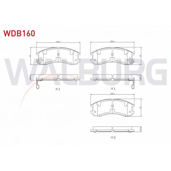 FREN BALATA ON IKAZLI TEL DELIKLI MAZDA 626 III (GD) 1.8i 1987-1992 / 626 III (GD) 2.0i 16v 1987-1992 / 626 III (GD) 2.2i 16v 1987-1992