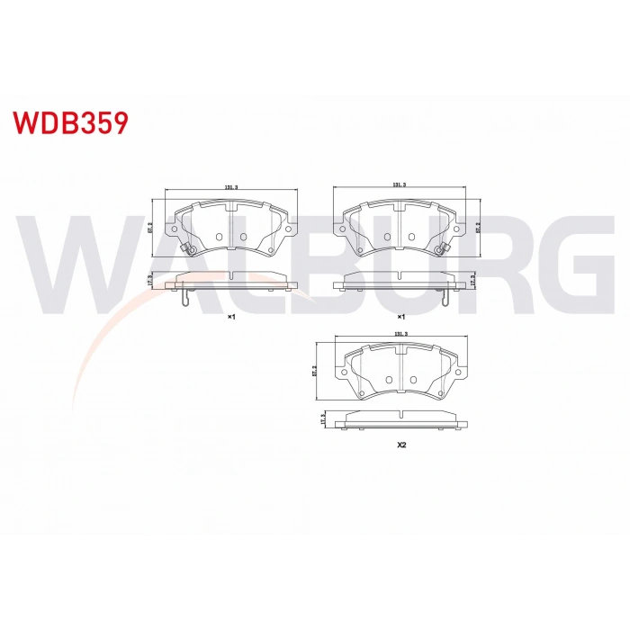 FREN BALATA ON IKAZLI TOYOTA COROLLA 1.4 VVT-I 2002-2007/ 1.6 VVT-I 2002-2007/ 1.4 D-4D 2002-2007/ COROLLA VERSO 1.6 2004-2009/ 1.8 2004-2009/ 2.0 D-4D 2004-2009