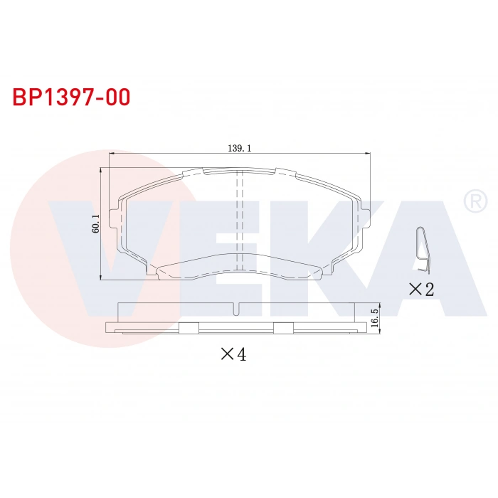 FREN BALATA ON MAZDA E 2200 (SR2) 1991-2004