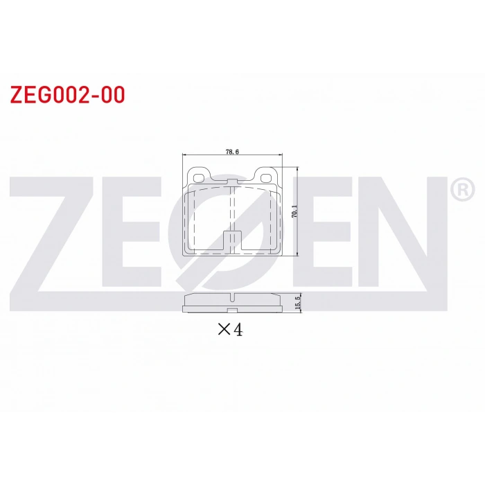 FREN BALATA ON MERCEDES 200 (W115) 2.0 1968-1973 / MERCEDES (W115) 2.3 1968-1973