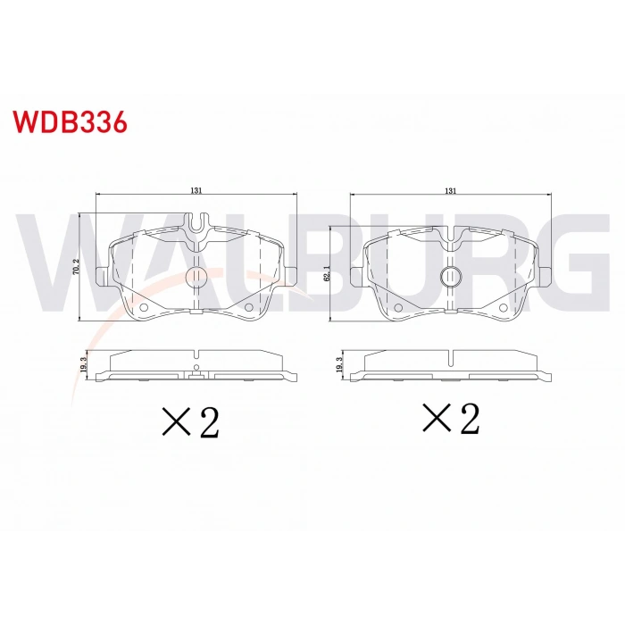 FREN BALATA ON MERCEDES C SERISI (W203) C 200 CDI 2000-2006/ (W203) C 180 2000-2006/ (W203) C 200 2000-2006/ (W203) C 270 CDI 2000-2006/ (W203) C 220 CDI 2000-2006/ SLK (R171) 200 2004-2011/