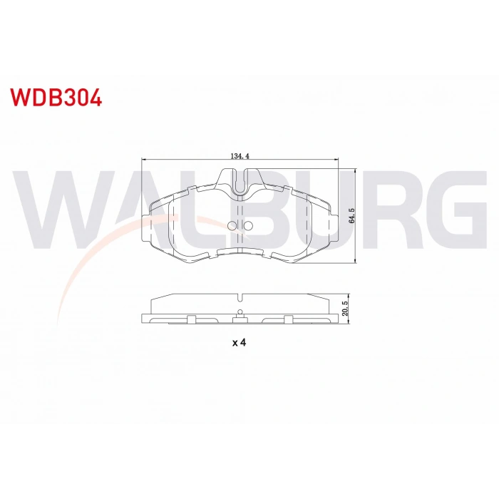 FREN BALATA ON MERCEDES VITO (638) 108 CDI 1997-2003 / VITO (638) 110 CDI 1997-2003