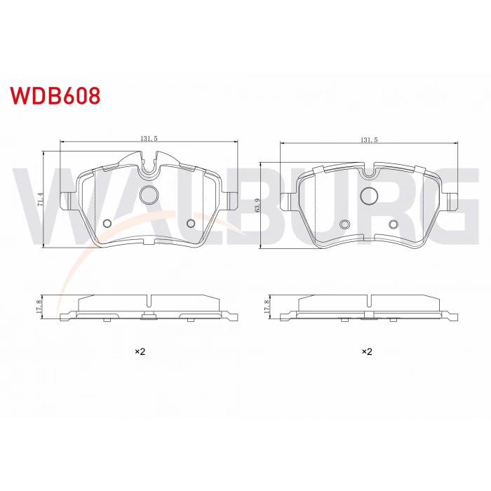 FREN BALATA ON MINI MINI (R56) COOPER 1.6i 2006-2013