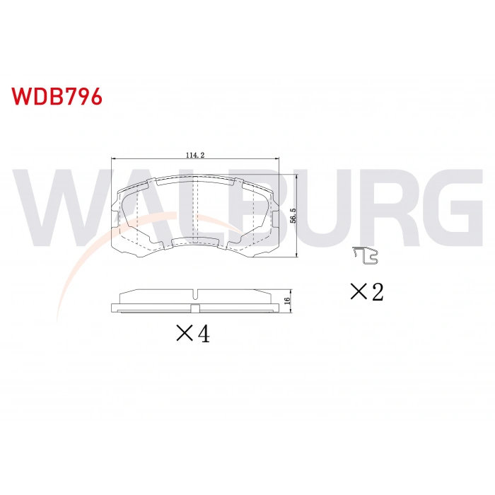FREN BALATA ON MITSUBISHI LANCER (CSW) 1.6 15.5mm 2003-2008