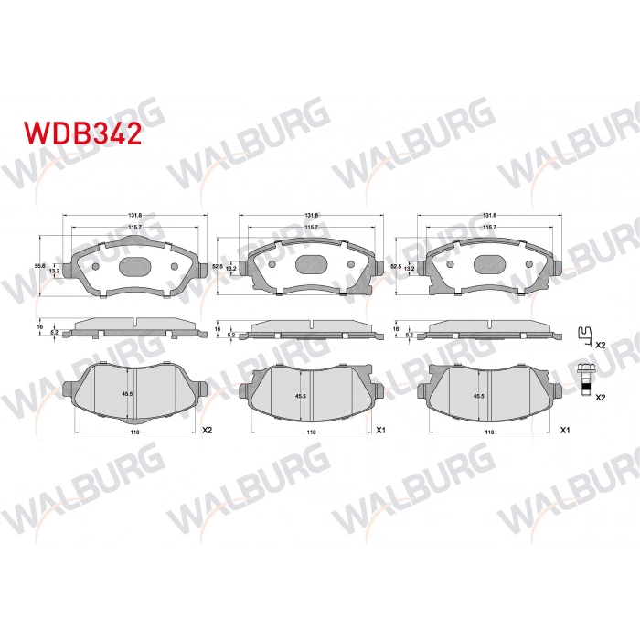 FREN BALATA ON OPEL CORSA C 1.3 CDTI 2000-2006/ CORSA C 1.0 2000-2006/ CORSA C 1.2 2000-2006 / CORSA C 1.4 2000-2006/ CORSA C 1.7 CDTI 2000-2006