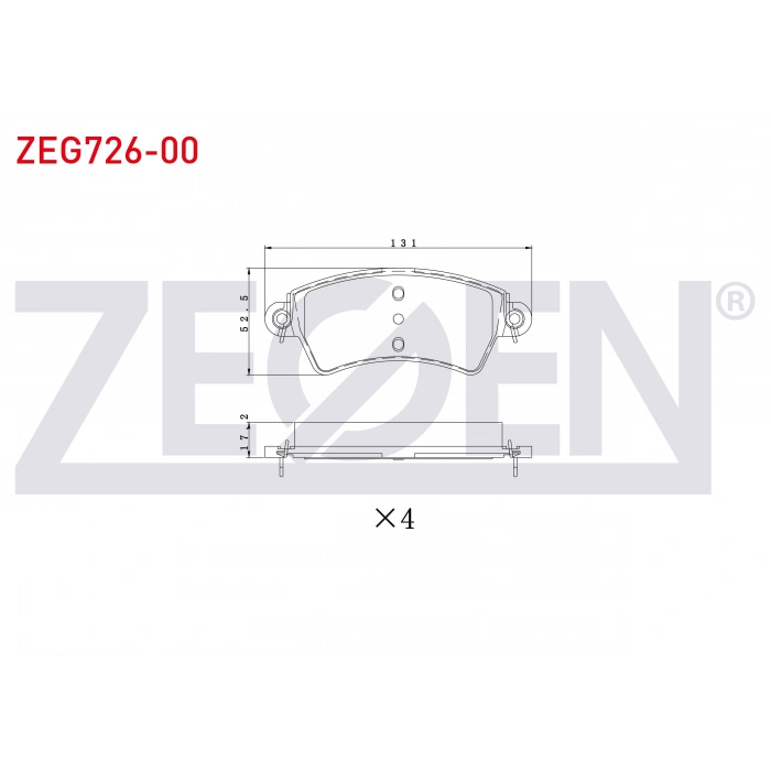 FREN BALATA ON PEUGEOT 206 (2A/C) 1.6i 16v 1998-2006 / 206 (2A/C) 2.0i 1998-2006