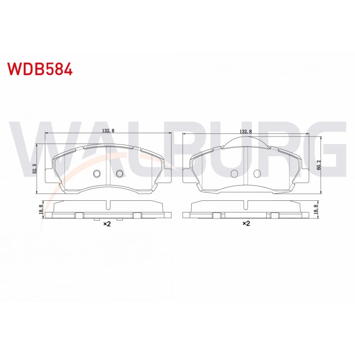 FREN BALATA ON PEUGEOT 301 1.2 VTI 2012- / CITROEN C-ELYSEE 1.2 VTI 2012-