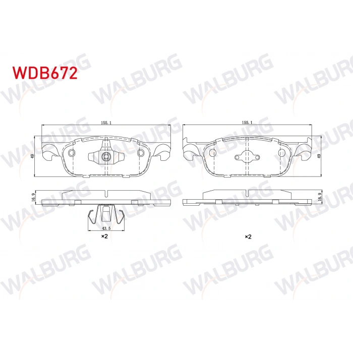 FREN BALATA ON RENAULT CLIO IV 1.5 DCI 2012- / CLIO IV 0.9 TCE 2012- / CLIO IV 1.2 16v 2012-/ CLIO IV 1.6 2012- / DACIA LOGAN II 1.5 DCI 2012- / LOGAN II 1.2 2012-