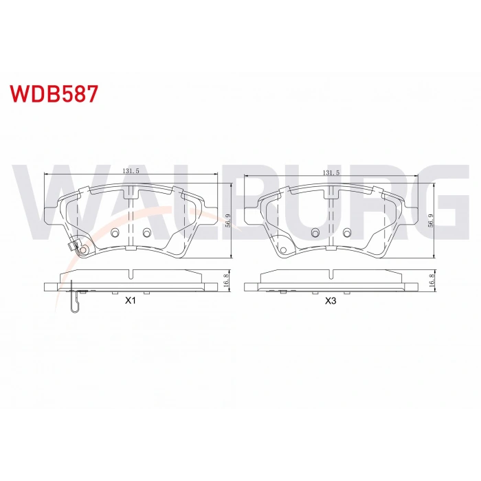 FREN BALATA ON SUZUKI SX4 (GY) 1.5 VVT-I 2006-2013 / SX4 (GY) 1.6 4X4 2006-2013 / FIAT SEDICI 1.6 16v 2006-