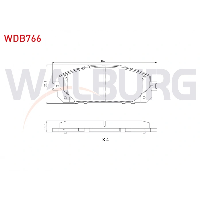 FREN BALATA ON TEL DELIKLI JEEP CHEROKEE (KL) 2.0 CRD 2014- / CHEROKEE (KL) 3.2 V6 2014-