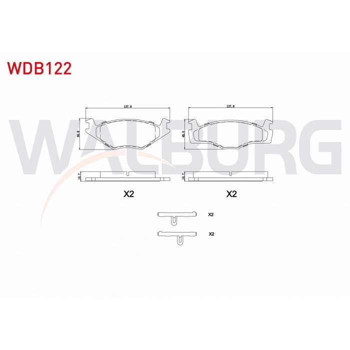 FREN BALATA ON VOLKSWAGEN GOLF II (19E,1G1) 1.3 1983-1992 / GOLF II (19E,1G1) 1.6 1983-1992 /