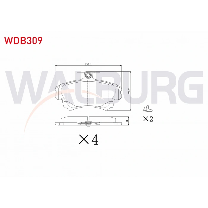 FREN BALATA ON VOLVO S40 I 1.6i 16v 1995-2003/ 1.8i 16v 1995-2003/ 1.9 TD 1995-2003/ MITSUBISHI CARISMA 1.9 DID 1995-2006/ COLT VI 1.3 15 JANT 2002-2012/ COLT VI 1.5 15 JANT 2002-2012