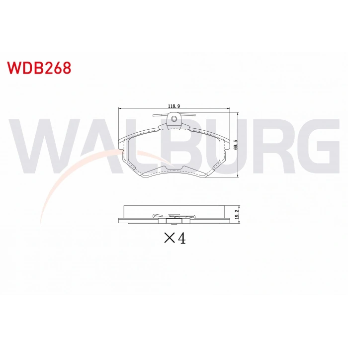 FREN BALATA ON VW PASSAT 1.6 1996-2000/ PASSAT 1.9 TDI 1996-2000/ PASSAT 1.8 T 1996-2000/ AUDI A4 1.6 1994-2001/ A4 1.8 1994-2001/ A4 1.9 TDI 1994-2001/