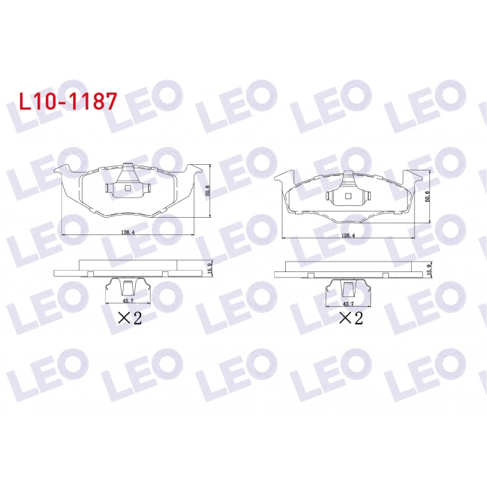 FREN BALATA ON VW POLO 1.4 1994-1999/ 1.4 TDI 1994-1999/ GOLF III 1.4i 1991-1999/ GOLF III 1.6i 1991-1999/ POLO 1.4 1999-2001/ POLO 1.4 TDI 1999-2001/ POLO CLASSIC 1.4 1995-2001