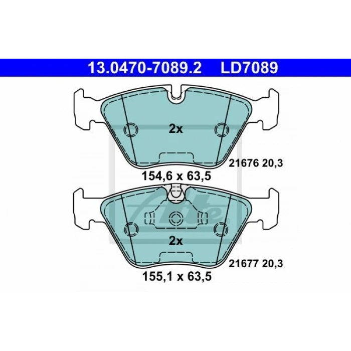 FREN BALATASI ARKA BMW E39 550İ 523İ 535İ 540İ 520D 525TDS 530D 9603