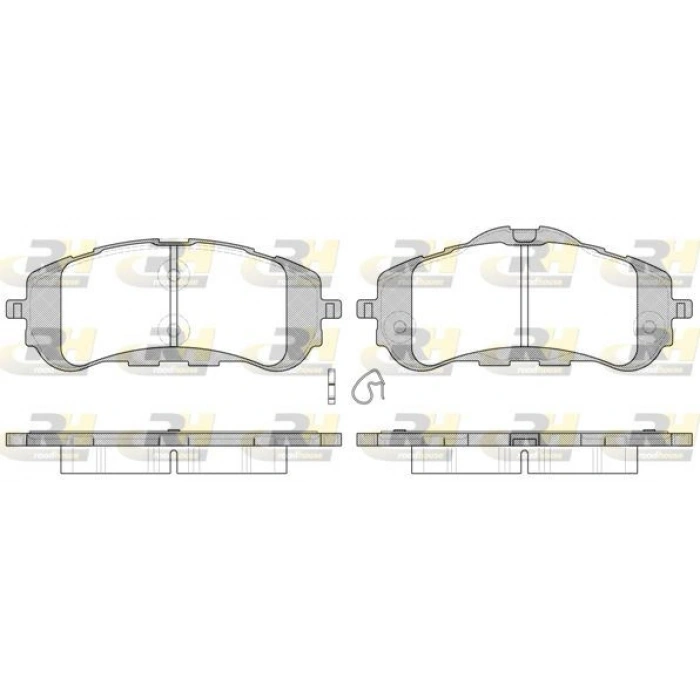 FREN BALATASI ARKA C4 PİCASSO II C4 GRAND PİCASSO II 1.6 VTİ 1.6 THP 13 308 FREN DİSKİ ÇAPI 268MM İÇİN