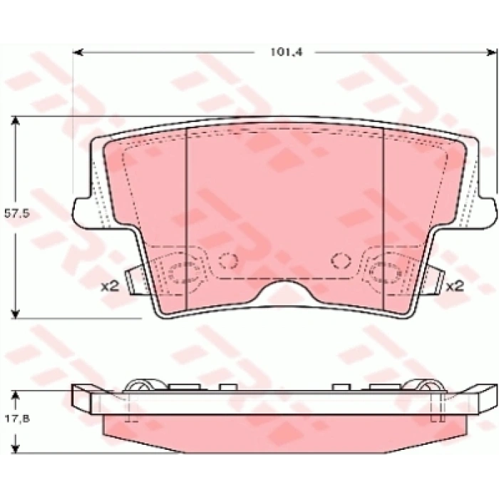 FREN BALATASI ARKA CHREYSLER 300 C BM 03-