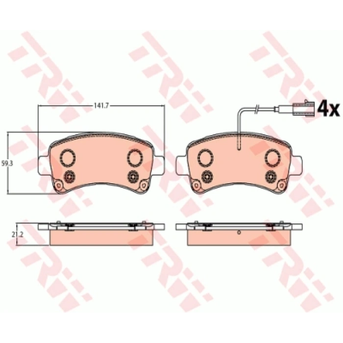 FREN BALATASI ARKA ÇIFT FISLI DUCATO IV BM 14-