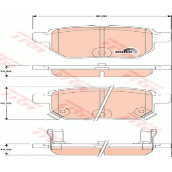 FREN BALATASI ARKA . COROLLA (E15) 1.33:1.6 07-12