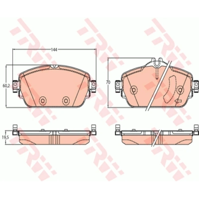 FREN BALATASI ARKA DISK EGEA-500L/OPEL ADAM 1,4-1,6 13-