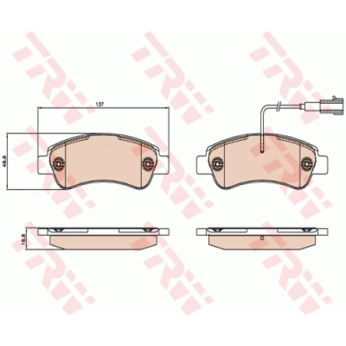 FREN BALATASI ARKA DISK FISLI DUCATO III IV /JUMPER III IV /BOXER III IV BM 07-