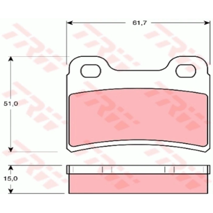 FREN BALATASI ARKA DISK : GDB1124 SEPHIA BENZIN 1995-