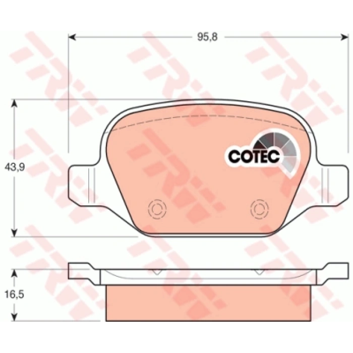 FREN BALATASI ARKA DISK LINEA/ALFA 147 1,4-1,6-1,9 JTD-2,0 00-