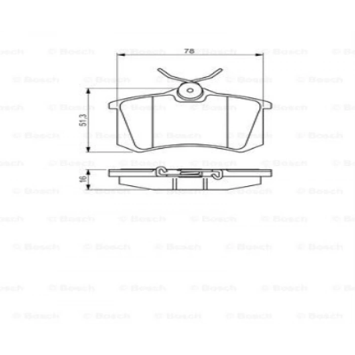 FREN BALATASI ARKA DISK MEGAN II/FLUENCE/POLO/GOLF/307 BM 03-