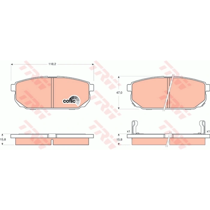 FREN BALATASI ARKA DISK SORENTO BENZIN-DIZEL 2002-