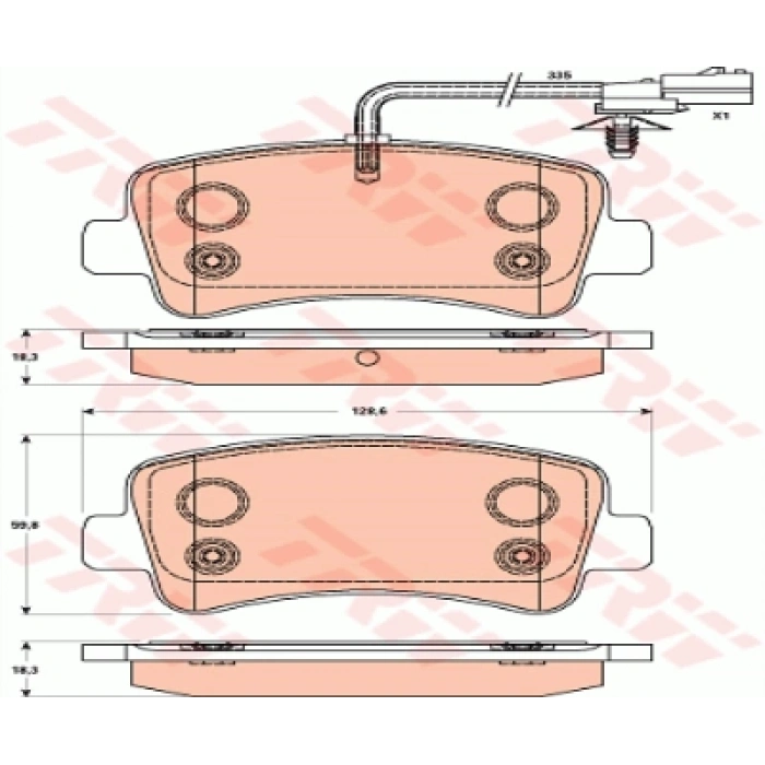 FREN BALATASI ARKA DISK TEK TEKER MASTER-III/MOVANO B/NV400 BM 09-