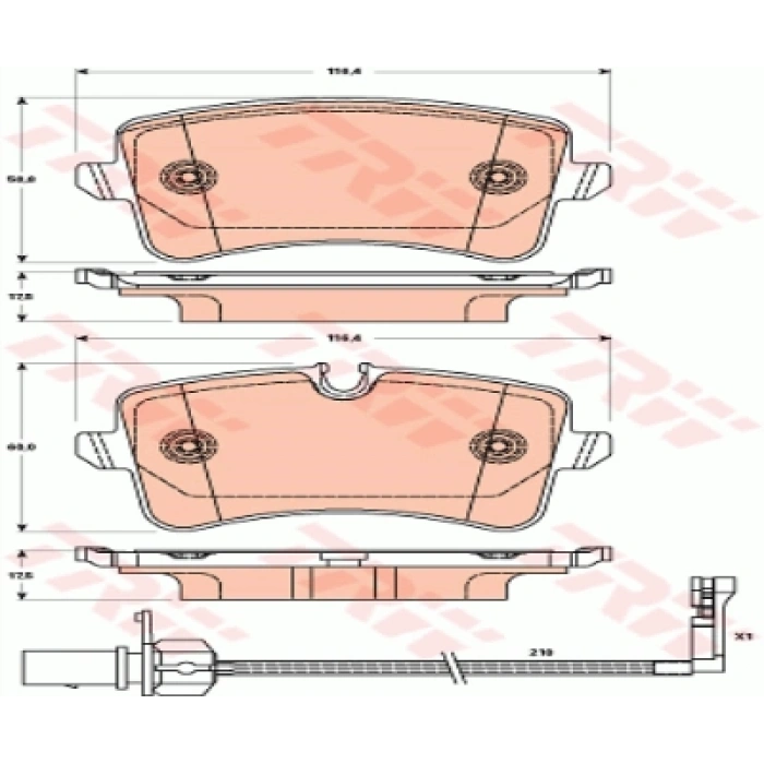 FREN BALATASI ARKA FDB4410 A4-A5-A6-A8-Q5 BM 10-