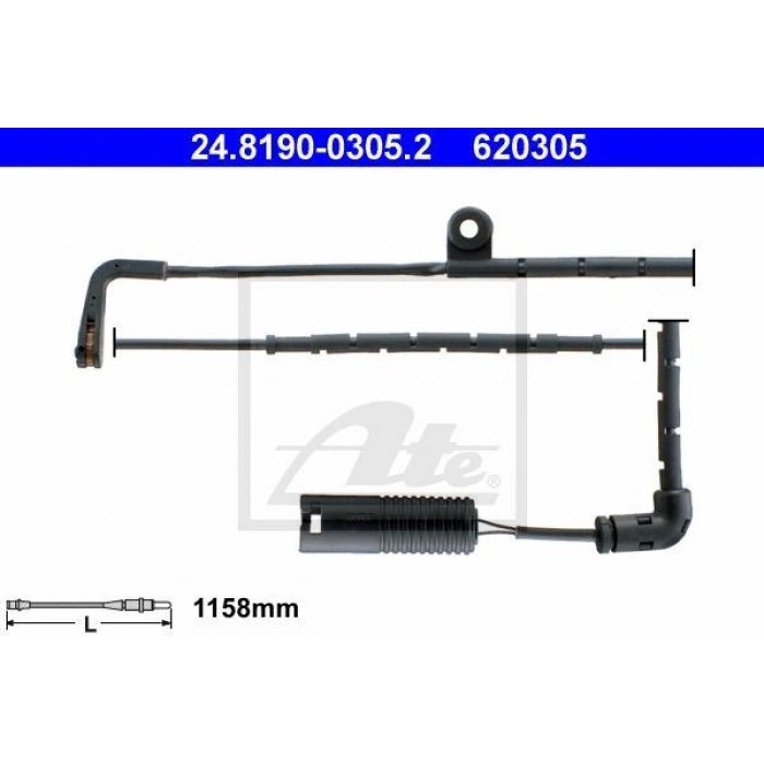 FREN BALATASI ARKA FİŞİ İKAZKABLOLU COOPER R56-R57-R59-R58-R55