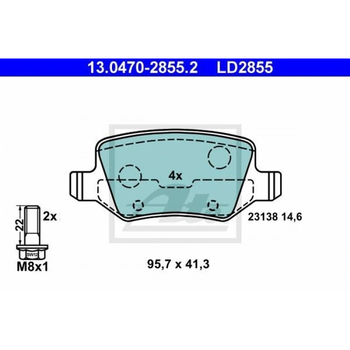 FREN BALATASI LANCIA LYBRA SW 839BX 10 99-09 00