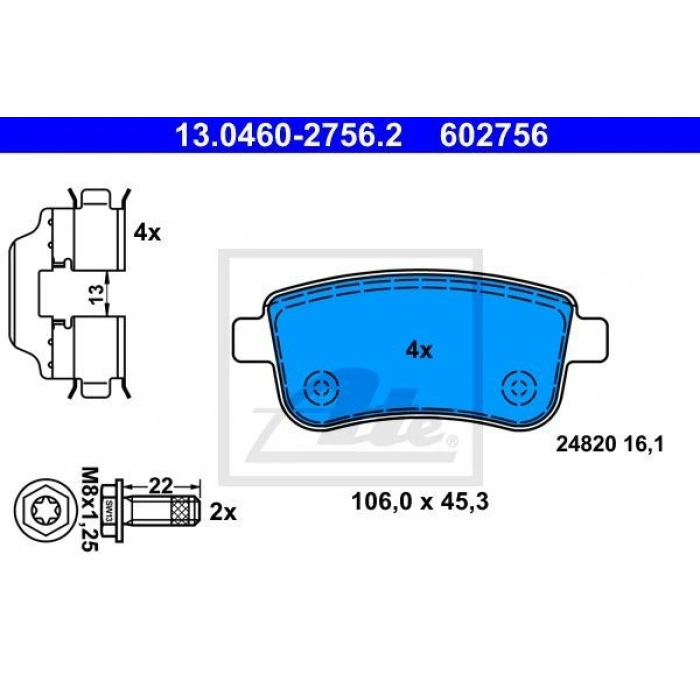FREN BALATASI ARKA FLUENCE 13 MEGANE 08 SCENIC 08 440603734R