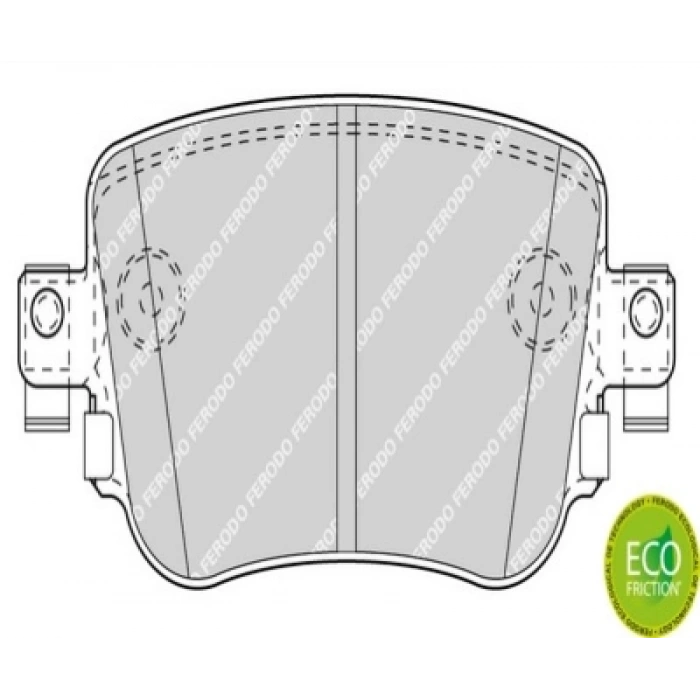 FREN BALATASI ARKA GDB2042 / 2511001 CADDY-SHARAN-A1-Q3 BM 15-