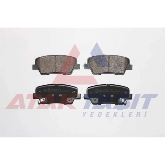 FREN BALATASI ARKA IKAZLI KIA SORENTO II 2.0 2.2 CRDI 2009-2015 / HYUNDAI SANTA FE II 2.0 2.2 CRDI 2006-2012 / SANTA FE III 2.0 2012- / GENESIS 2008-2014 / SSANGYONG MUSSO GRAND 2.2 2018-