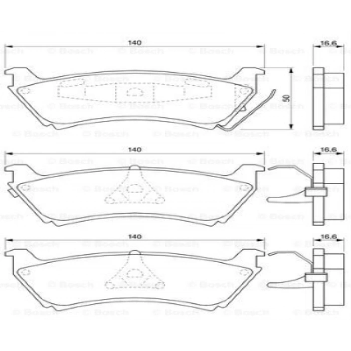 FREN BALATASI ARKA KULAKLI W163 BM 97-00