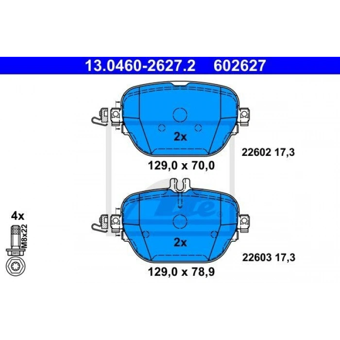 FREN BALATASI ARKA RANGE ROVER III LM 4.4 5.0 V8 09 0912 RANGE ROVER SPORT LS 5.0 V8 09 09