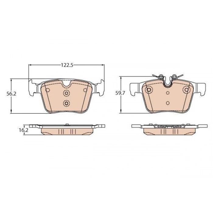 FREN BALATASI ARKA RANGE ROVER IV 3.0 3.0TD 4.4TD 5.0 12 RANGE ROVER SPORT IV 3.0 TD 5.0 V8 13 DISCOVERY