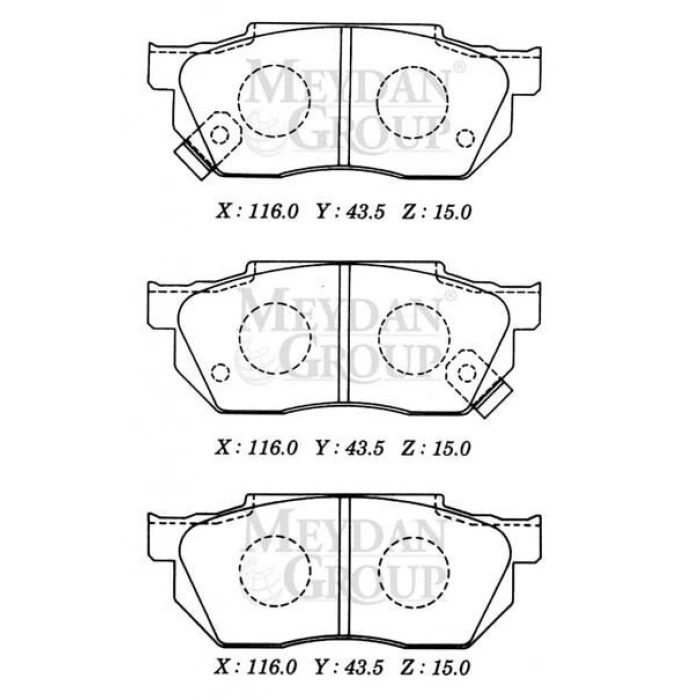 FREN BALATASI CIVIC III EC. ED. EE ED 11 87-09