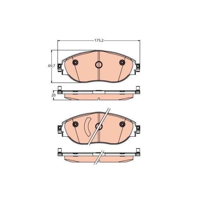 FREN BALATASI ÖN 180MM EXPERT IV TRAVELLER 2.0 HDI