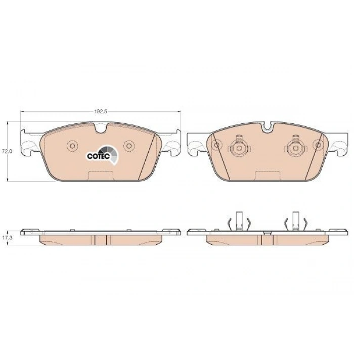 FREN BALATASI ÖN 189 MM W213 S213 C253 17
