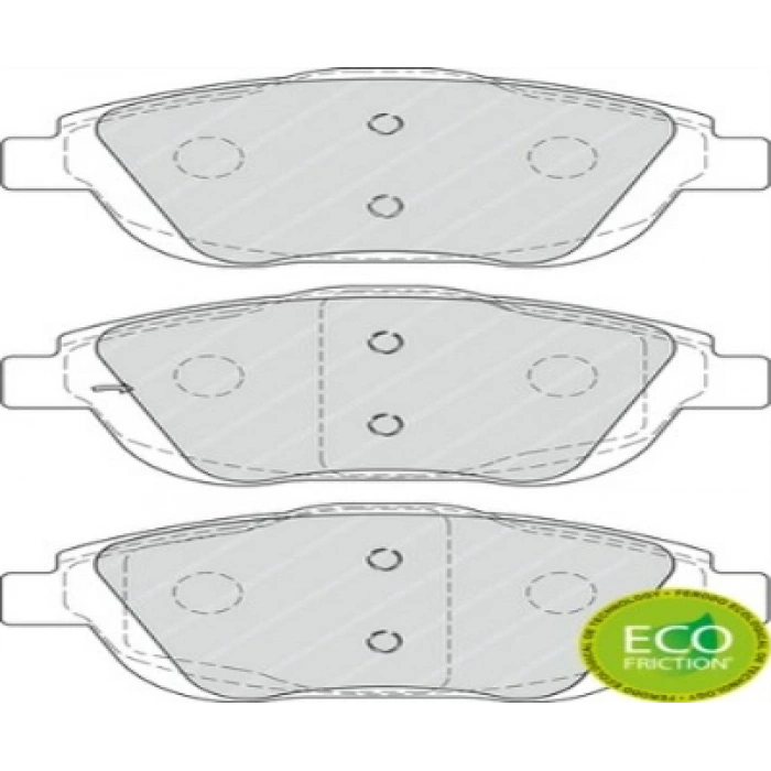 FREN BALATASI ÖN 208/2008/C3 III/DS3 B.M 2012-