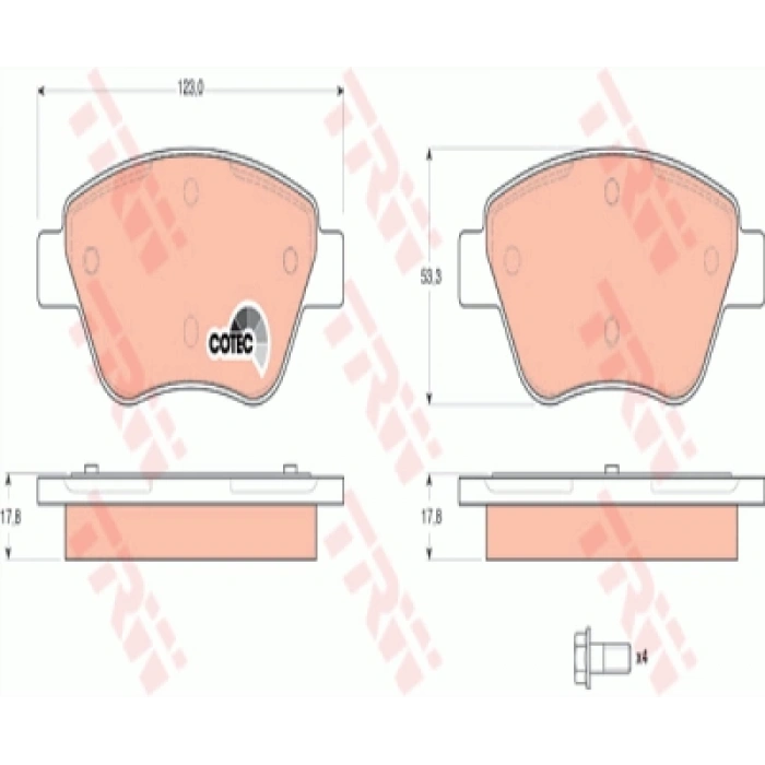 FREN BALATASI ÖN ALBEA PALIO DOBLO 1,3 MJET 03-