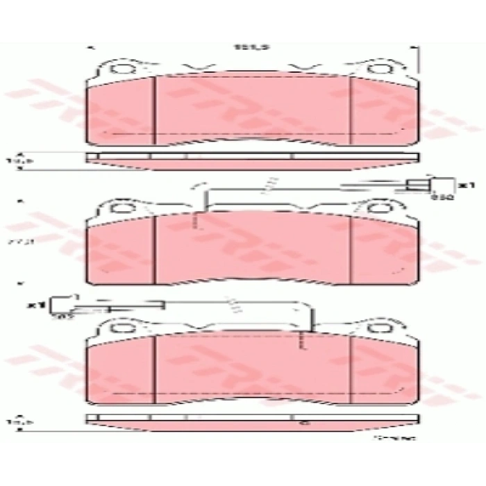 FREN BALATASI ÖN ALFA ROMEO 147-156-166 2,0-2,4-3,2 00-10