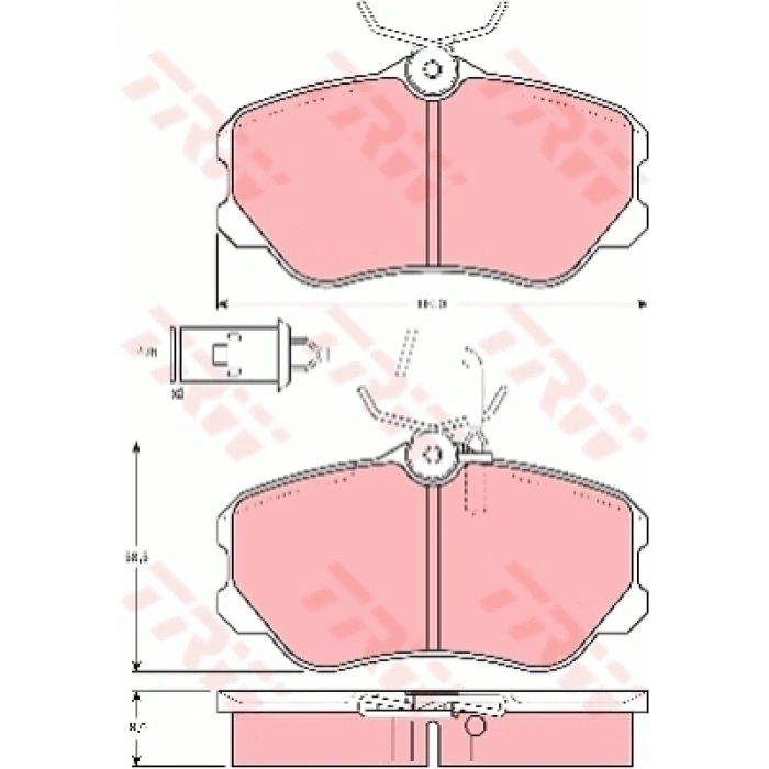 FREN BALATASI ON ALFA ROMEO 164 1987 - 1998 - 97-00