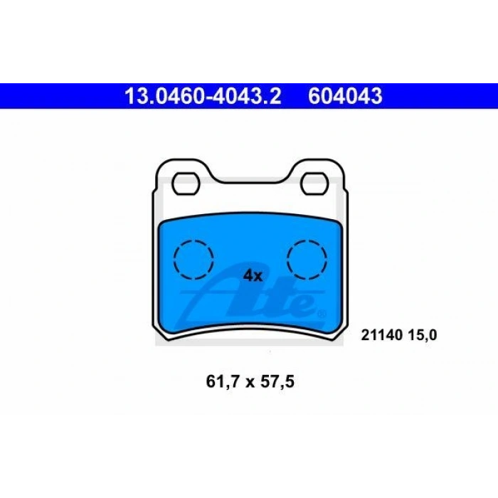 FREN BALATASI ÖN ASTRA F 91> VECTRA B 95> VECTRA A 88> KADETT E 84> CALIBRA 90>
